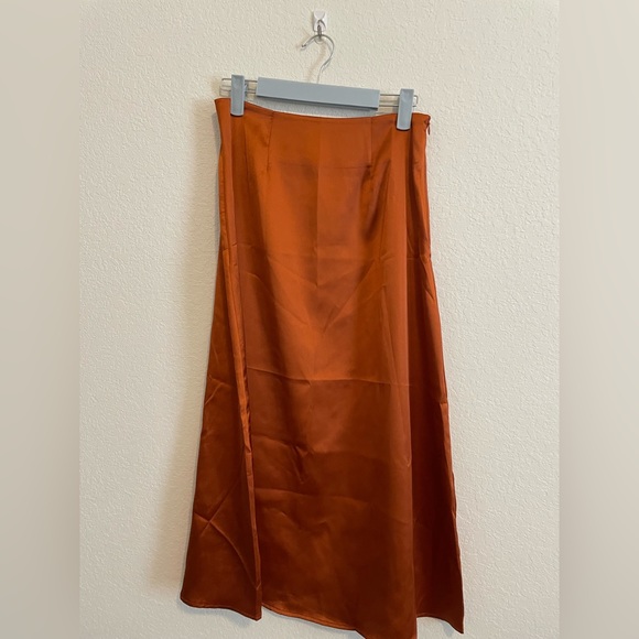 Dresses & Skirts - Copper Satin Skirt